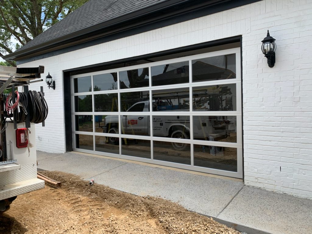 New Install - Full View Aluminum Garage Door - Mid-South Door Co.