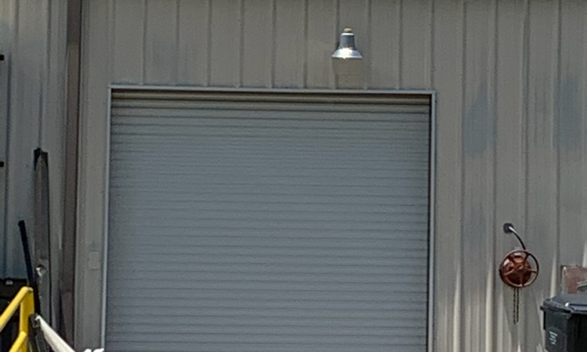 to show a picture of a commercial rolling steel door